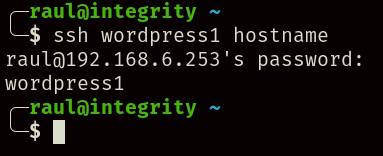 Conexión exitosa por SSH.