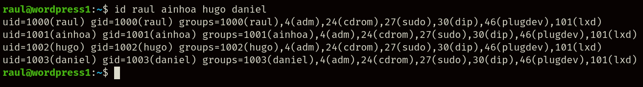 Usuarios creados exitosamente.